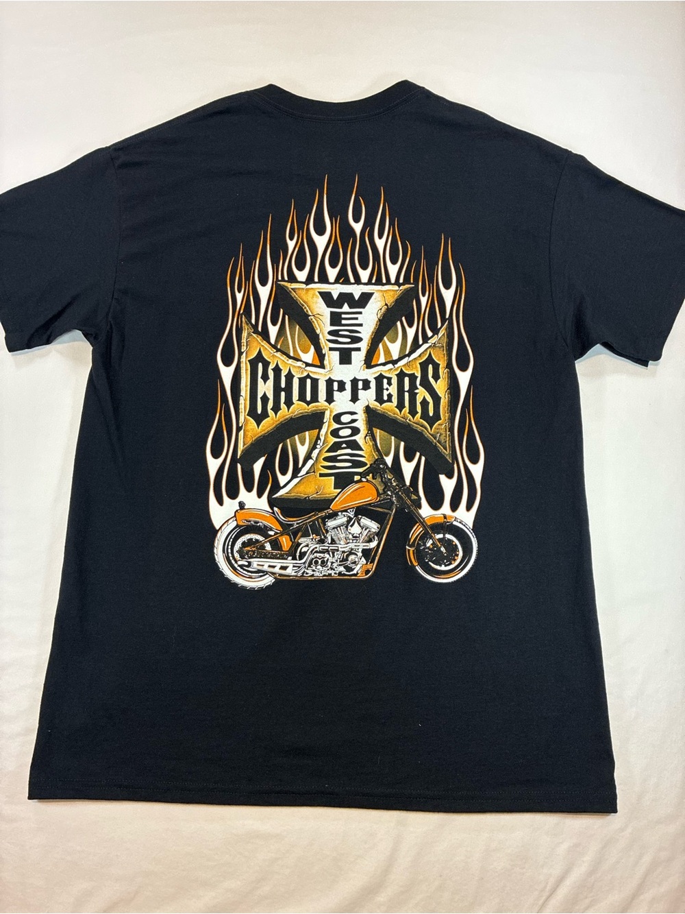 West Coast Choppers Graphic Tee - Black with Orange